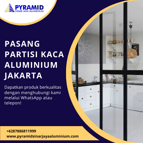 pasang partisi kaca aluminium jakarta